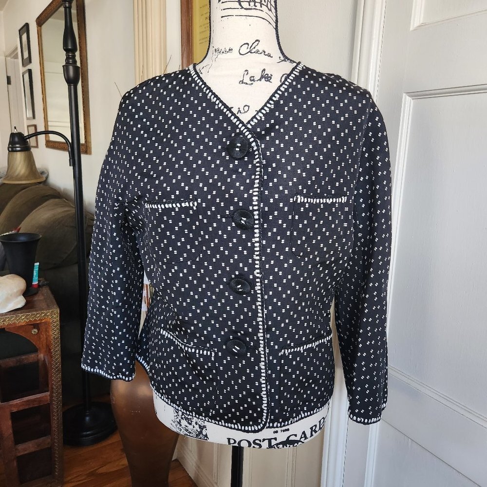 Max Studio Special Edition Silk Blazer Sz 10